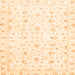 Square Machine Washable Oriental Orange Traditional Area Rugs, wshabs2973org