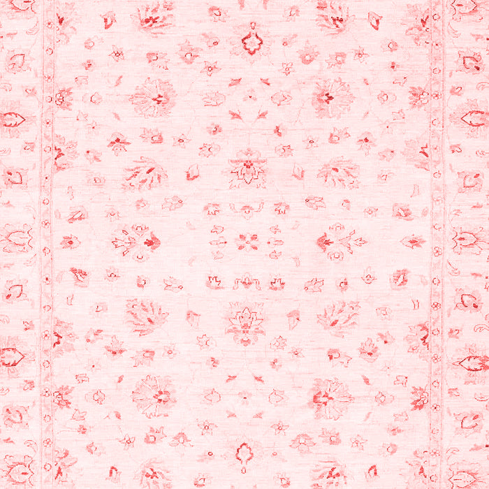 Machine Washable Oriental Red Traditional Rug, wshabs2973red