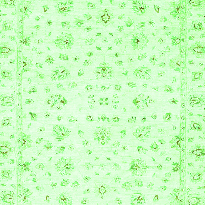 Machine Washable Oriental Green Traditional Area Rugs, wshabs2973grn