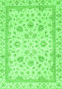 Abstract Green Modern Rug, abs2974grn