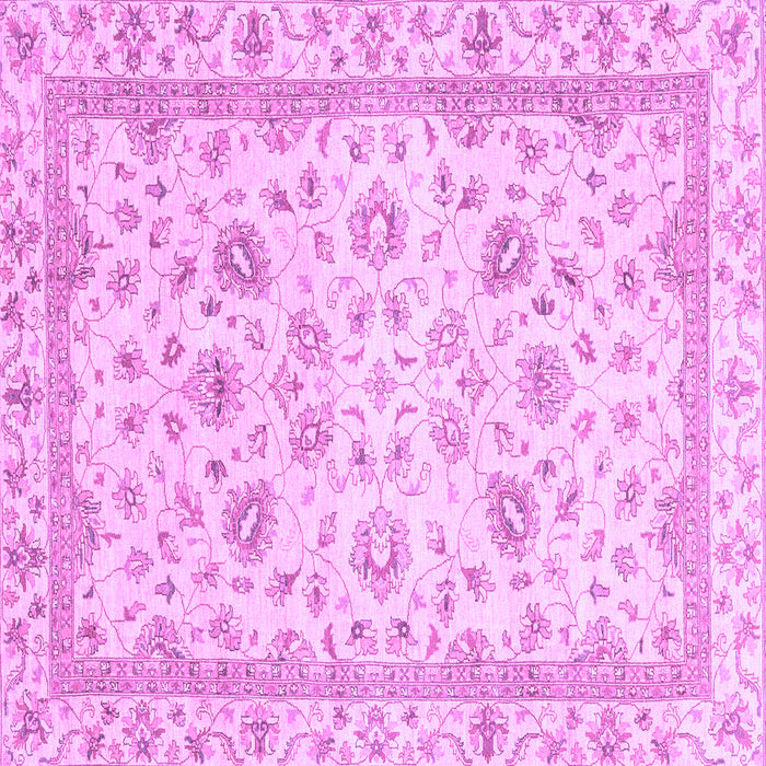 Square Machine Washable Abstract Purple Modern Area Rugs, wshabs2974pur