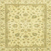 Square Machine Washable Abstract Gold Rug, wshabs2974