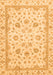 Abstract Orange Modern Rug, abs2974org