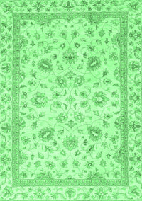 Abstract Emerald Green Modern Rug, abs2974emgrn