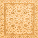 Square Abstract Orange Modern Rug, abs2974org