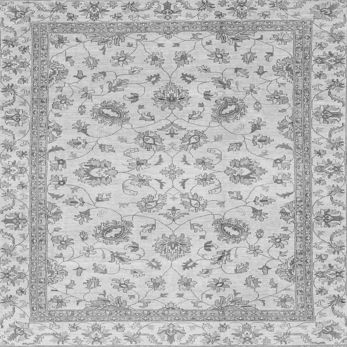 Square Abstract Gray Modern Rug, abs2974gry