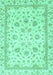 Machine Washable Abstract Turquoise Modern Area Rugs, wshabs2974turq