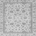 Square Machine Washable Abstract Gray Modern Rug, wshabs2974gry