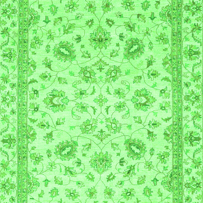 Machine Washable Abstract Green Modern Area Rugs, wshabs2974grn