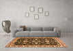 Machine Washable Oriental Orange Traditional Area Rugs in a Living Room, wshabs2975org