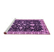 Sideview of Machine Washable Oriental Purple Traditional Area Rugs, wshabs2975pur