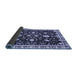 Sideview of Oriental Blue Traditional Rug, abs2975blu