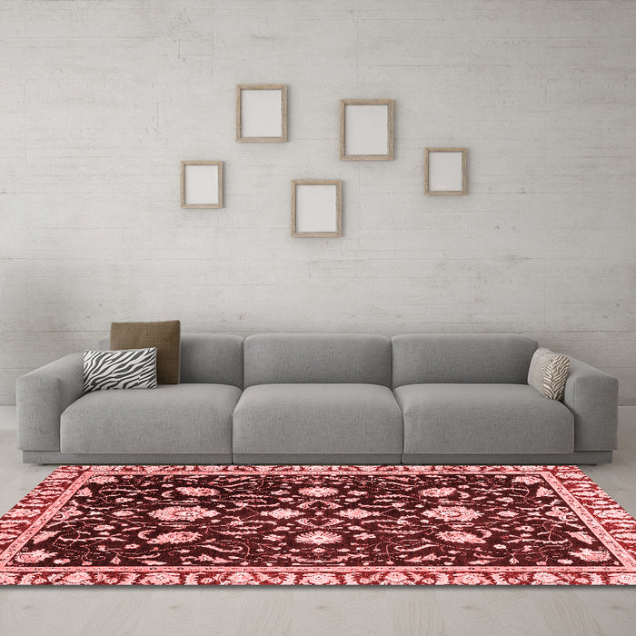 Traditional Red Washable Rugs