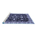 Sideview of Machine Washable Oriental Blue Traditional Rug, wshabs2975blu