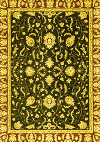 Oriental Yellow Traditional Rug, abs2975yw