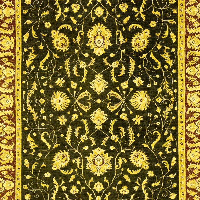 Oriental Yellow Traditional Rug, abs2975yw