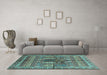 Machine Washable Abstract Light Blue Modern Rug in a Living Room, wshabs2976lblu