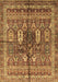 Abstract Brown Modern Rug, abs2976brn