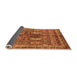 Sideview of Abstract Orange Modern Rug, abs2976org