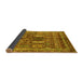 Sideview of Abstract Yellow Modern Rug, abs2976yw