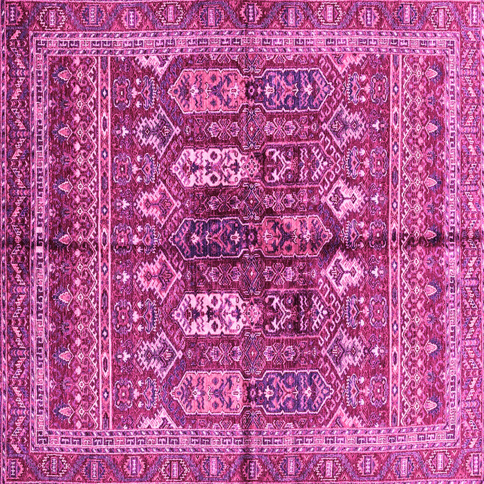 Square Machine Washable Abstract Pink Modern Rug, wshabs2976pnk