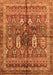 Machine Washable Abstract Orange Modern Area Rugs, wshabs2976org