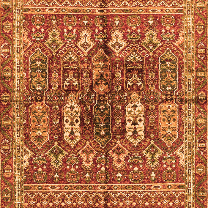 Machine Washable Abstract Orange Modern Area Rugs, wshabs2976org