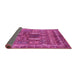 Sideview of Abstract Pink Modern Rug, abs2976pnk