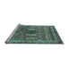 Sideview of Machine Washable Abstract Light Blue Modern Rug, wshabs2976lblu