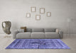 Machine Washable Abstract Blue Modern Rug in a Living Room, wshabs2976blu