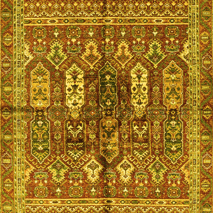 Machine Washable Abstract Yellow Modern Rug, wshabs2976yw