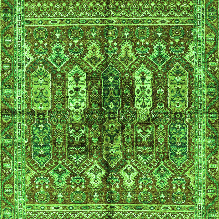 Machine Washable Abstract Green Modern Area Rugs, wshabs2976grn