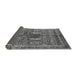 Sideview of Abstract Gray Modern Rug, abs2976gry