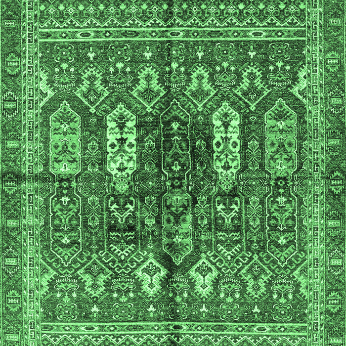 Machine Washable Abstract Emerald Green Modern Area Rugs, wshabs2976emgrn