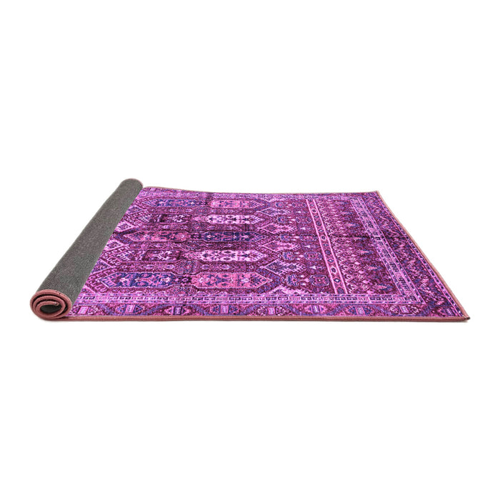 Sideview of Abstract Purple Modern Rug, abs2976pur