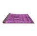 Sideview of Abstract Purple Modern Rug, abs2976pur