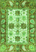 Abstract Green Modern Rug, abs2977grn