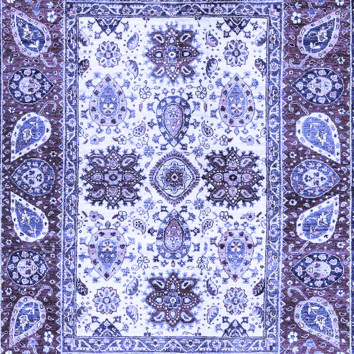 Abstract Blue Modern Rug, abs2977blu