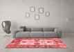 Modern Red Washable Rugs