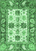 Abstract Emerald Green Modern Rug, abs2977emgrn