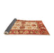 Sideview of Abstract Orange Modern Rug, abs2977org