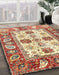 Machine Washable Abstract Brown Gold Rug in a Family Room, wshabs2977