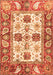 Machine Washable Abstract Orange Modern Area Rugs, wshabs2977org