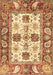 Machine Washable Abstract Brown Modern Rug, wshabs2977brn