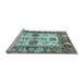 Sideview of Machine Washable Abstract Light Blue Modern Rug, wshabs2977lblu