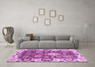 Machine Washable Abstract Purple Modern Area Rugs in a Living Room, wshabs2978pur