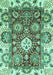 Abstract Turquoise Modern Rug, abs2978turq