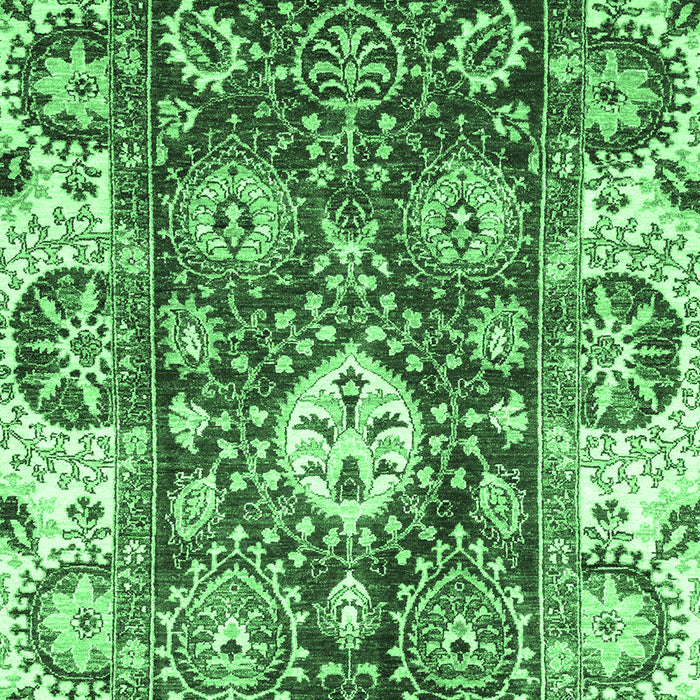 Machine Washable Abstract Emerald Green Modern Area Rugs, wshabs2978emgrn