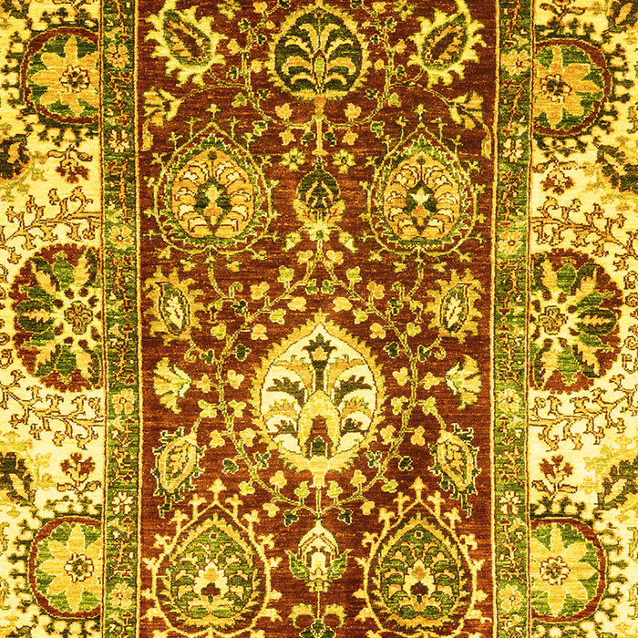 Abstract Yellow Modern Rug, abs2978yw