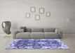 Machine Washable Abstract Blue Modern Rug in a Living Room, wshabs2978blu